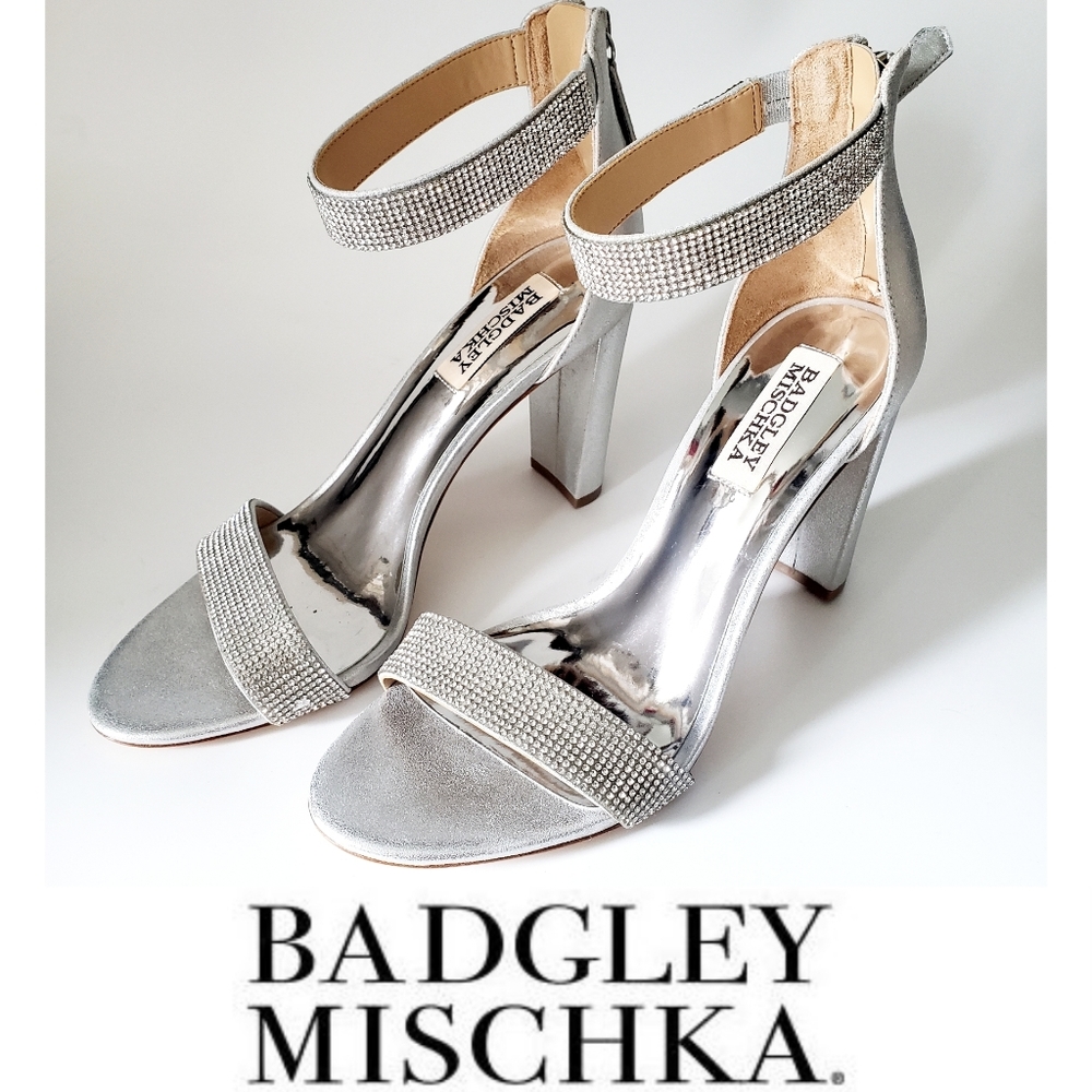 Badgley Mischka Elizabeth Embellished Heel NWT
